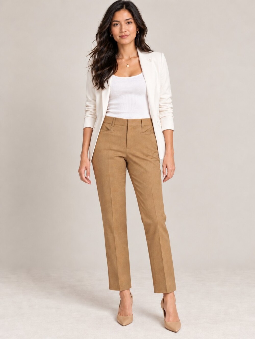 ❤️ BANANA REPUBLIC ITALIAN WOOL SLIM STRAIGHT PANTS / TROUSERS, 4 (27)